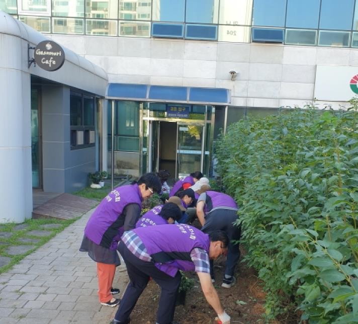 "가을꽃으로 물든 구리시 수...