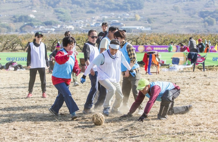 하동 평사리들판 논두렁축구, 관광과 접목 가능성 엿보인다