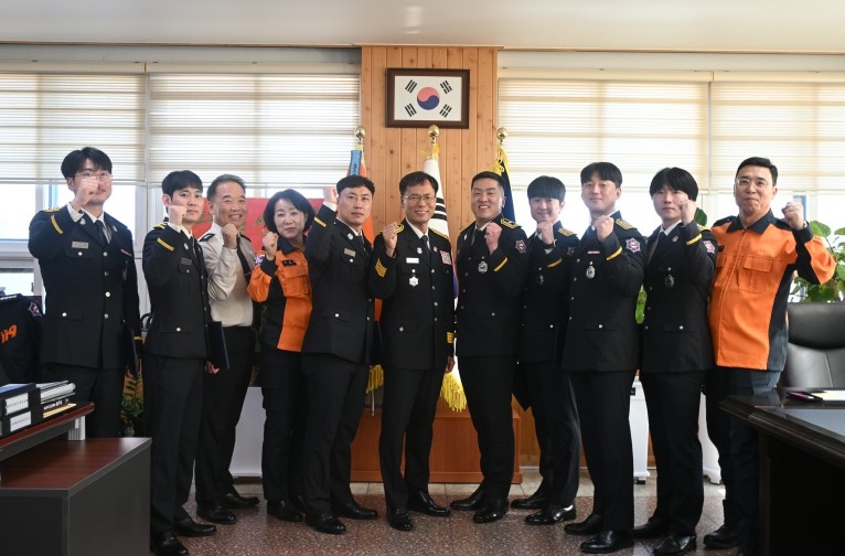 해남소방서, 소방공무원 승진자 임용장...