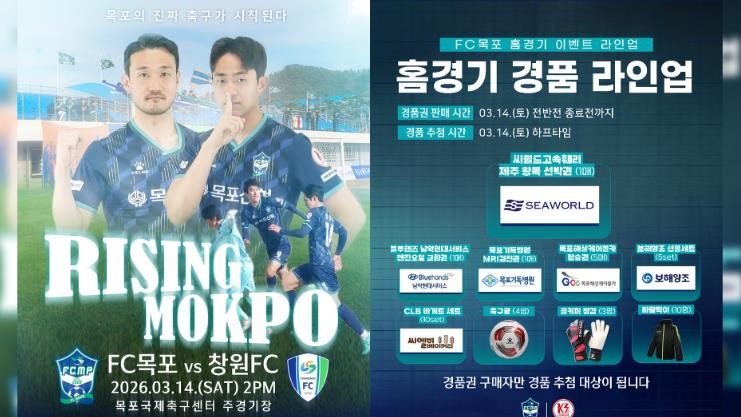 FC목포, 창원 상대로 ‘첫 승’ 노...