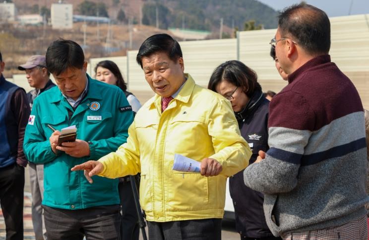 고성군, 해빙기 맞아 현장 안전점검 ...