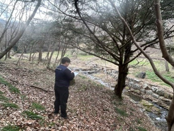 영암국유림관리소, 산림 계곡 내 불법...